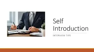 Introduce yourself - Interview tips | tamil | Manojkumar C