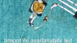 trimpot ile ayarlanabilir LED ışık şiddeti