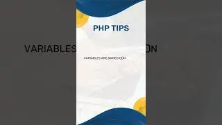 2.  Use variables to store data   #PHP #WEBTIPSMASTER