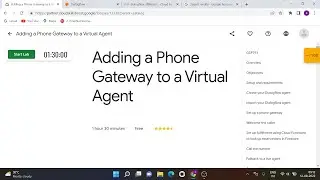 Adding a Phone Gateway to a Virtual Agent Qwiklabs