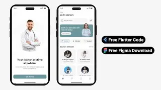 flutter doctor app UI screen