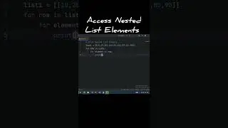 Access Nested List Elements in Python #python #pythonprogramming #pythontutorial