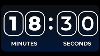 18 Minutes 30 Seconds Timer With Alarm Clock Sound | 1110 Seconds