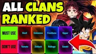 BEST CLAN TIER LIST IN SAILOR PIECE - RANKING ALL CLANS (HUGE GOKU UPDATE) - ROBLOX