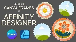 Create Custom Multi Layered Frames | Canva & Affinity Designer V2 | Step by Step Beginner Tutorial