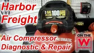 Harbor Freight  3 Gallon Air Compressor Repair