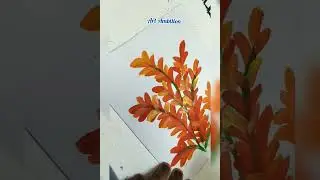 one stroke painting with round brush🌺 ll flower painting tutorial🌷 ll easy painting for beginners❇️