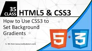 How to code CSS Gradient and background - Linear Gradient CSS - RSL Tutorial