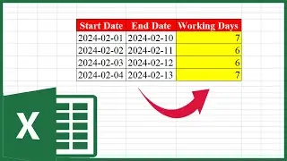 How to Calculate Working Days in Excel (Under 1 Minute!)