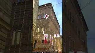 #Christmas Holiday Lights | Via de' Tornabuoni | #Florence, #Italy ⚜️🇮🇹🇪🇺 #travel #shorts