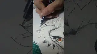 Drawing rengoku kyojuro from KIMETSU NO YAIBA