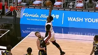Bam Adebayo POSTER DUNK on Domantas Sabonis | Pacers Vs Heat 3/2121
