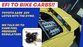 Lovely Lotus Europa powered by a 20v 4AGE on danST ZX9R carbs on the Dyno....