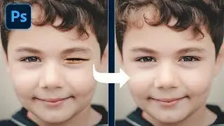 How to open closed eyes in Photoshop | Photoshop tutorial