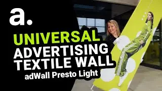 Textile wall for brand promotion - adWall Presto Light