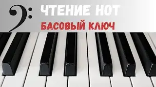 Читаем ноты в басовом ключе