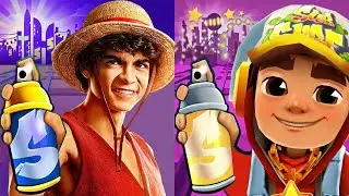 Subway Surfers Vegas Queens 2024 Jake Star Outfit vs One Piece Monkey D. Luffy Run Gameplay HD