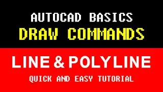 AutoCAD Basics Series  - LINE & POLYLINE TOOLS