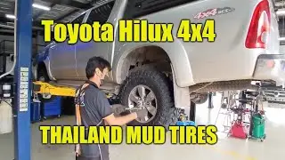 Toyota Hilux 4x4 gets Maxxis Buckshot Mud tires Thailand 