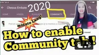 How to Get Community Tab on Youtube | How To Enable Community Tab | Community Tab Kaise Enable Karen