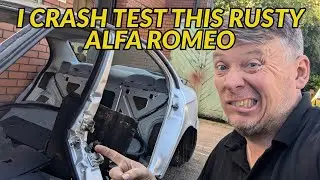 SHELL SWAPPING A RUSTY OLD ALFA, CRASHING IT TO SEE IF IT STILL HOLDS UP!