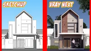 Quick RENDER Tutorial Vray - Vray Next Sketchup Exterior