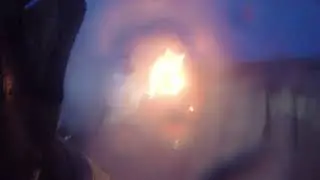 Single Wide Trailer Fire