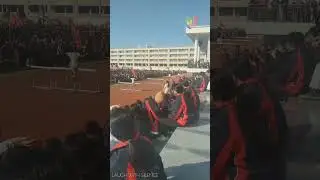 A man falls at every jump 😂 