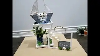 2 Beautiful✨ Washroom Decor 💕- 2 Tier Tray and Matching Frame🖼
