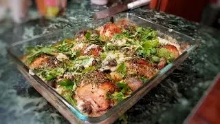 Курица в горчичном соусе с грибами