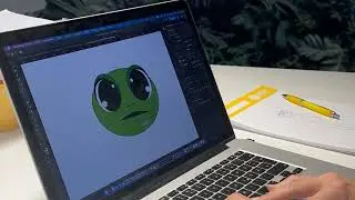 Unsere Designerin Tamara zeigt die Entstehung von Exi, der Smaragdeidechse für ein Kinderrätselheft