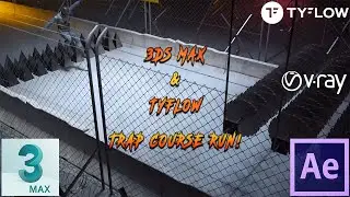 3ds Max, tyFlow & After Effects | Trap Course Run!