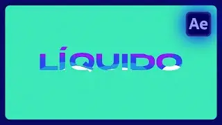 Como fazer Texto líquido no AFTER EFFECTS, rápido E fácil! #tutorialaftereffects #liquidtext