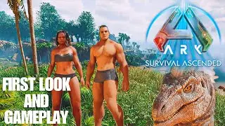 ARK SURVIVAL ASCENDED FIRST LOOK and GAMEPLAY 😱