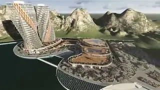 Многофункциональный комплекс в Таджикистане .  видео в  LUMION 5.0