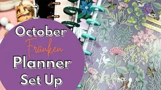 OCTOBER PLANNER SETUP | THE HAPPY PLANNER - PLANNER MOVE IN - FRANKENPLANNER FRANKEN PLANNER