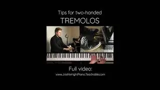 TREMOLOS! Tips For Speed & Evenness With Two-Handed Tremolos #Shorts