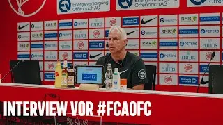 OFC-Cheftrainer Christian Neidhart vor FC-Astoria Walldorf vs. Kickers Offenbach