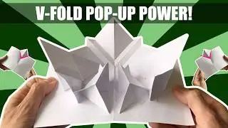 V-Fold Pop-up Power (More Improvisations with Paper Scraps)