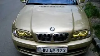 BMW E46 323Ci Welcome Angel Eyes Yellow