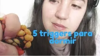 Cinco sonidos para dormir // ASMR español // triggers, slime