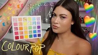 NEW Colourpop FADE INTO HUE Palette 🌈 The Swatches OMG!!