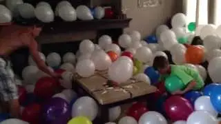The sound of 1000 balloons popping!