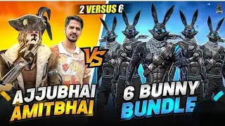 GRANDMASTER 6 PRO BLACK BUNNY BUNDLE VS AJJUBHAI AND AMITBHAI BEST CS FF GAMEPLAY l GARENA FREE FIRE