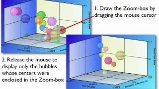 Using Zoom-Boxes in 3D Bubble Charts