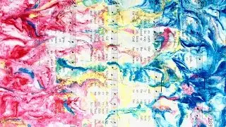 Marbled Prints Using Shaving Cream