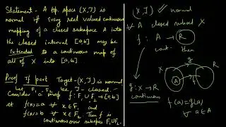 Tietze extension theorem