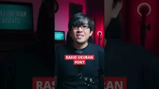 CARA MENENTUKAN UKURAN FONT AGAR DESAIN PROMOSI TERLIHAT MENARIK #SHORTS