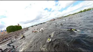 Открытие сезона гидроциклов в Санкт-Петербурге | Jetski in St. Petersburg | FPV Drone Freestyle