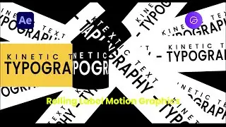 Rolling Label Motion Graphics Effect using #aftereffects #aftereffectstutorial